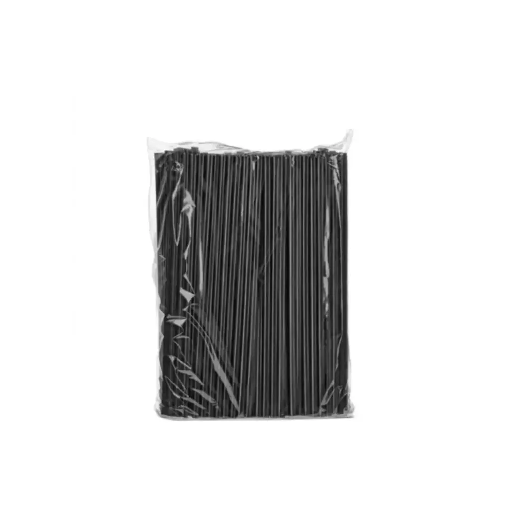 [PAILLE_NOIR_grand__8MM_Golden_Straw] PAILLE NOIR 8mm GOLDEN ( 100 unités par sachet) ( 50  sachets  par carton)