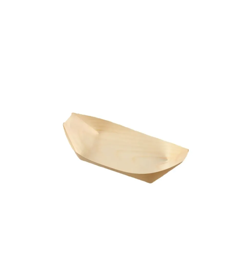[50040_VERRINE_BATEAU_65_42] Verrine en bois forme bateau 65 x 42 mm  (100 unités par boîtes) (12 boîtes par carton) PLUS